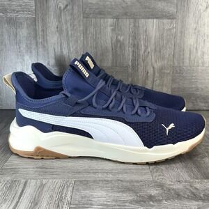 Puma Stride Exero Men's size 10.5 Blue White Casual Shoes 398908-03